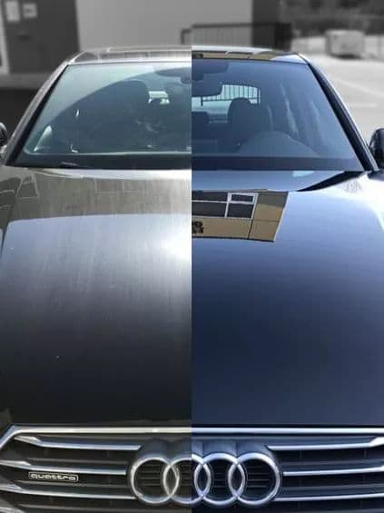 Range Rover interieur na een dieptereiniging van leer en stof